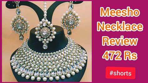 pearl necklace set meesho